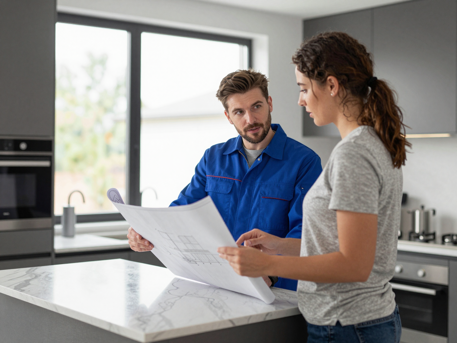 Electrician working on residential electrical systems